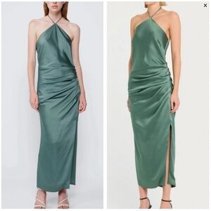 Simkhai Hansel Gown Halter Neckline
Gown - Park Slope Green NWOT Size 0